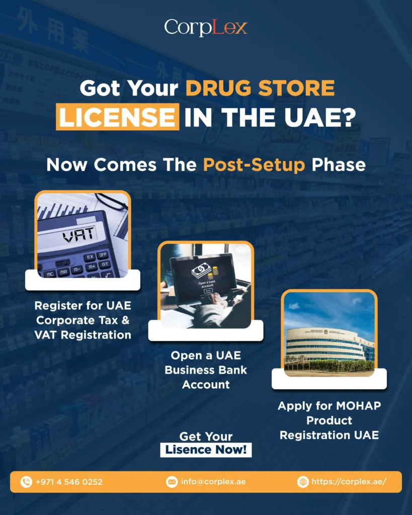 Operating drugstore in dubai