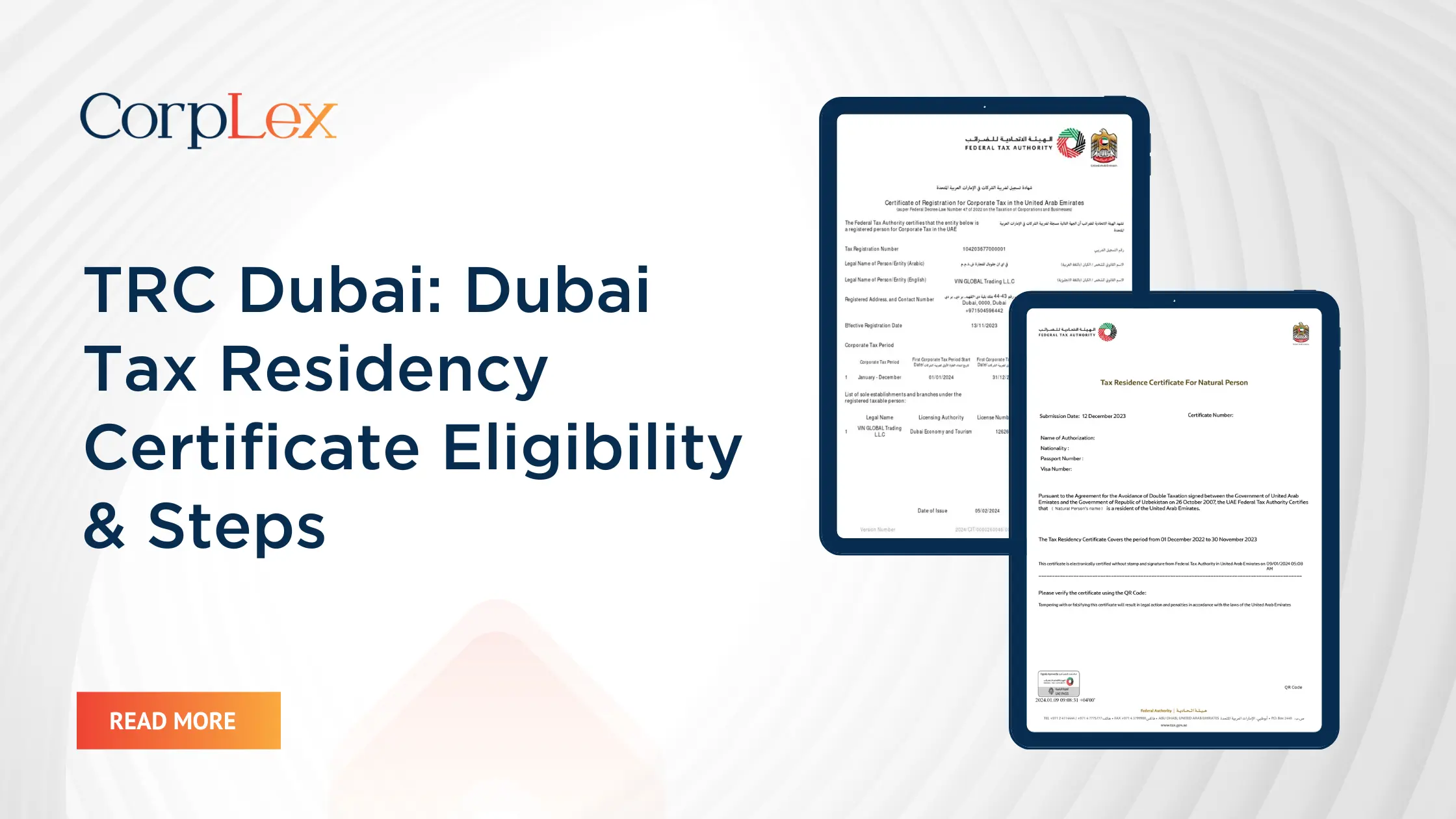 Dubai Tax Residency Certificate